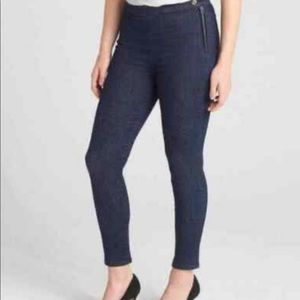 Womens GAP Petite 27 True Skinny side zip